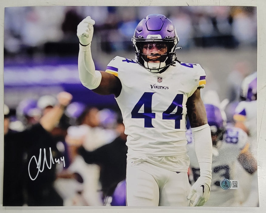 Josh Metellus White Jersey Signed 11x14