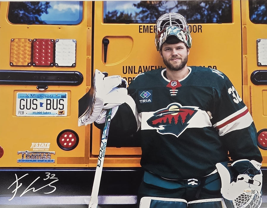 Filip Gustavsson Signed 11x14 Photo #3
