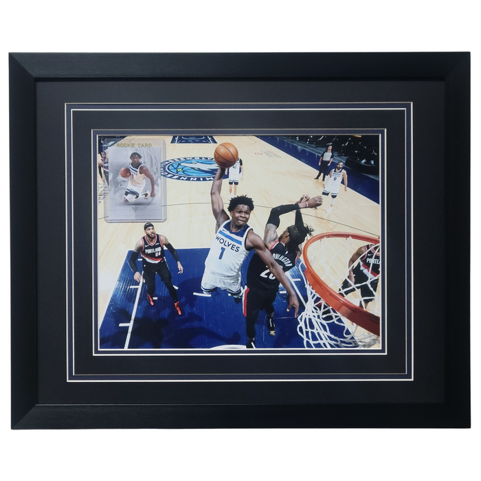 Anthony Edwards Professionally Framed 11x14 Tribute Card Display #5