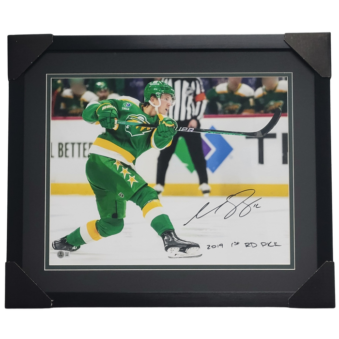 Matt Boldy '2019 1st RD Pick' Signed & Professionally Framed 16x20 w/ Inscription