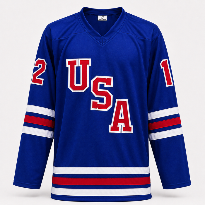 Matt Boldy Signed Blue USA Player Hockey Jersey