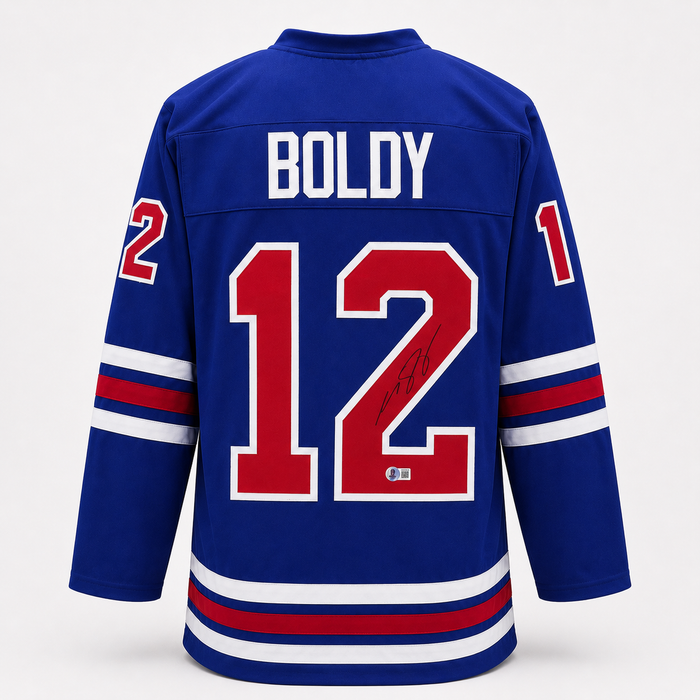 Matt Boldy Signed Blue USA Player Hockey Jersey