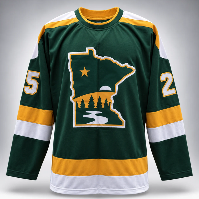 Jonas Brodin Signed Player Green Retro Hockey Jersey