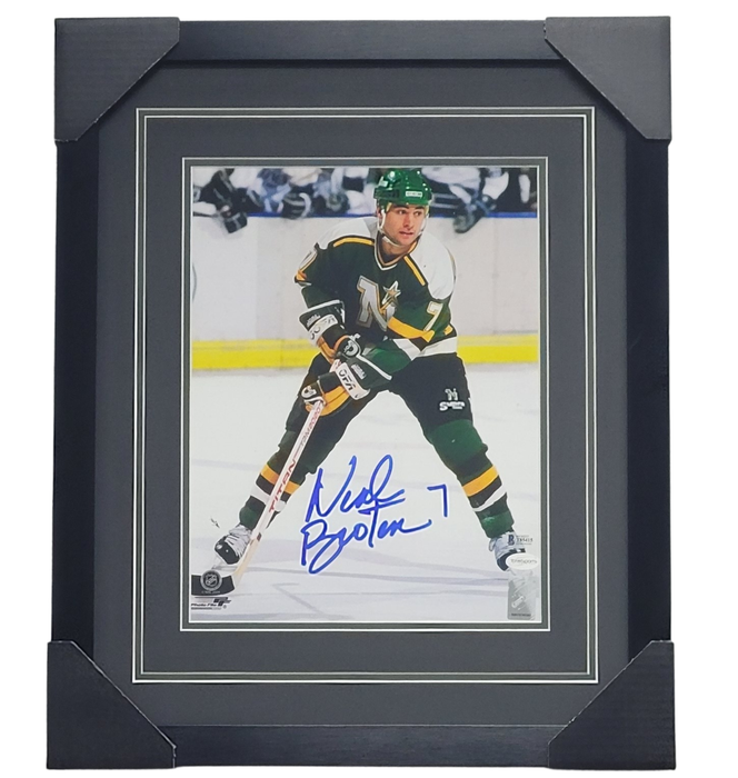 Neal Broten #5 Signed & Professionally Framed 11x14 Photo