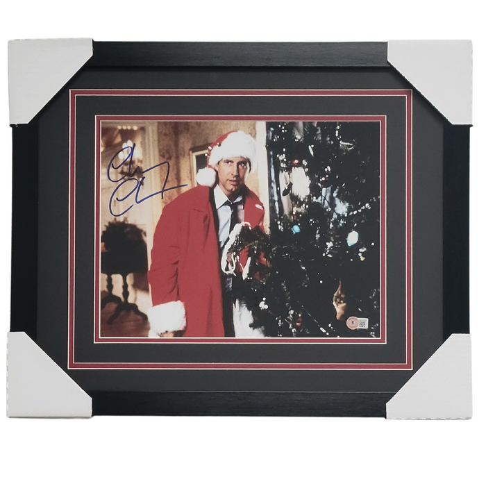 Chevy Chase in Santa Suit Signed & Professionally Framed 11x14 Photo #1