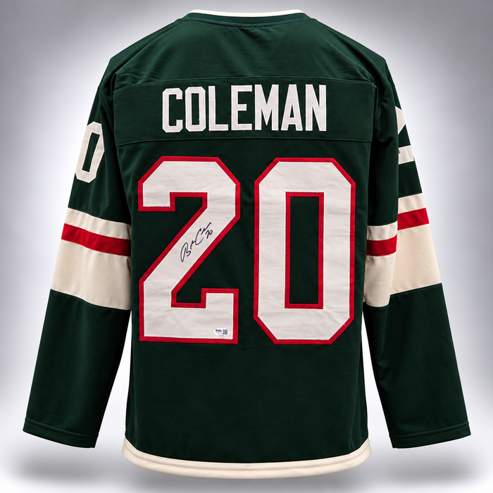 Blake Coleman Signed Green Player Hockey Jersey