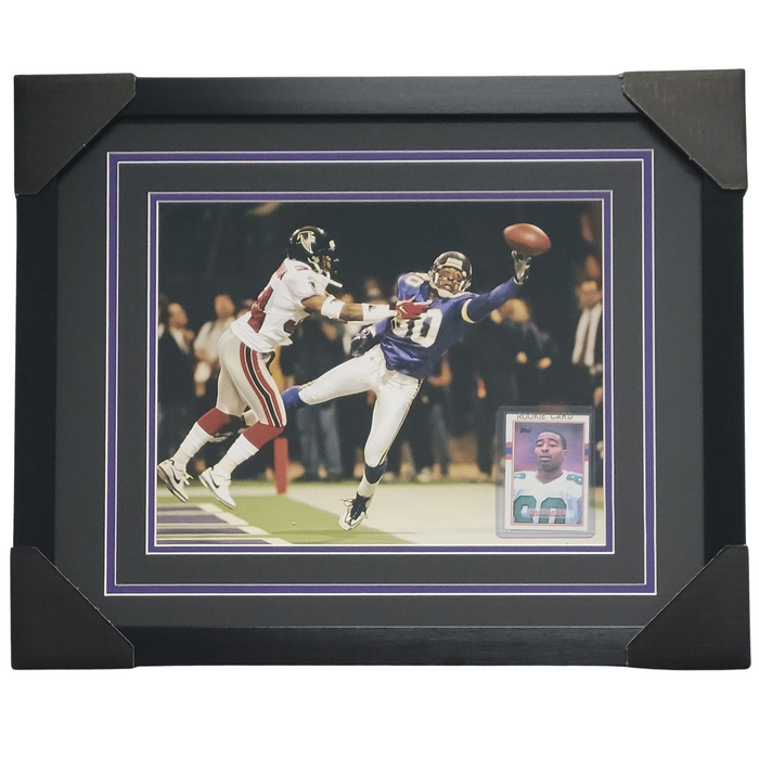 Cris Carter Professionally Framed 11x14 Rookie Card Display