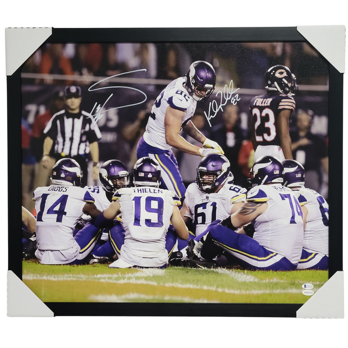 Stefon Diggs & Kyle Rudolph Signed Canvas