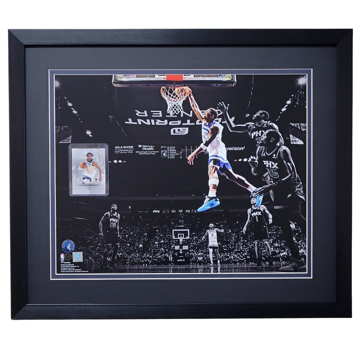 Anthony Edwards Professionally Framed 16x20 Tribute Card Display #3
