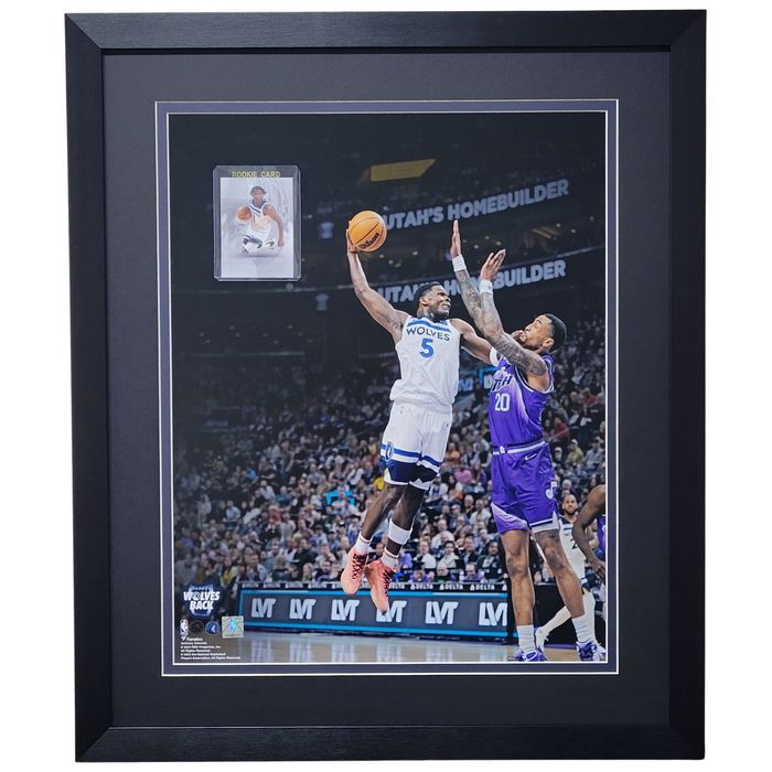 Anthony Edwards Professionally Framed 16x20 Rookie Tribute Card Display #2