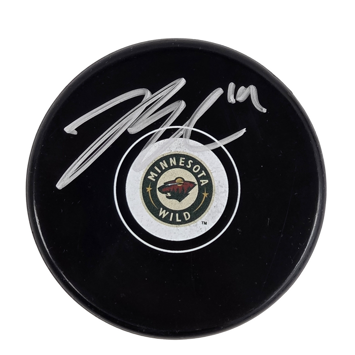 Joel Eriksson Ek Signed Puck
