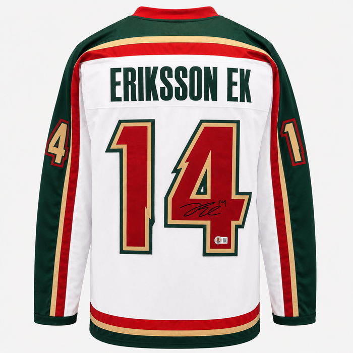Joel Eriksson Ek Signed Throwback Player Hockey Jersey