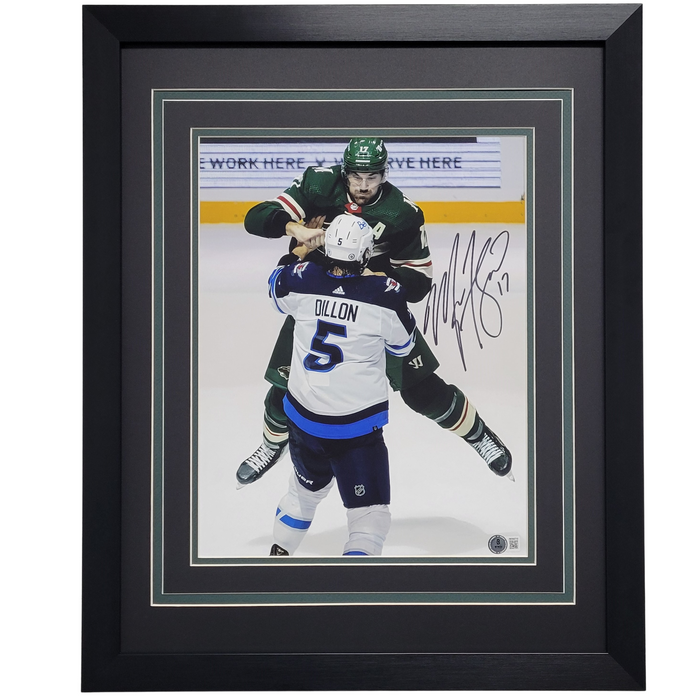 Marcus Foligno Signed & Professionally Framed 11x14 Photo #3