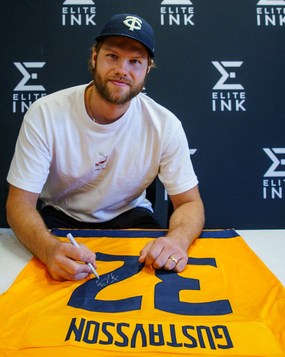 Filip Gustavsson Signed Sweden Player Hockey Jersey