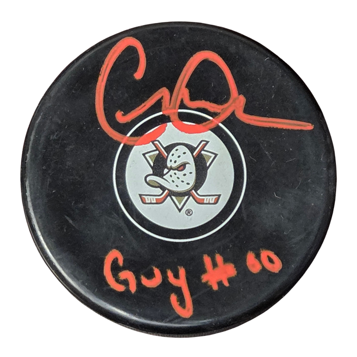 Garette Ratliff Henson 'Guy Germaine'  Mighty Ducks Signed Puck