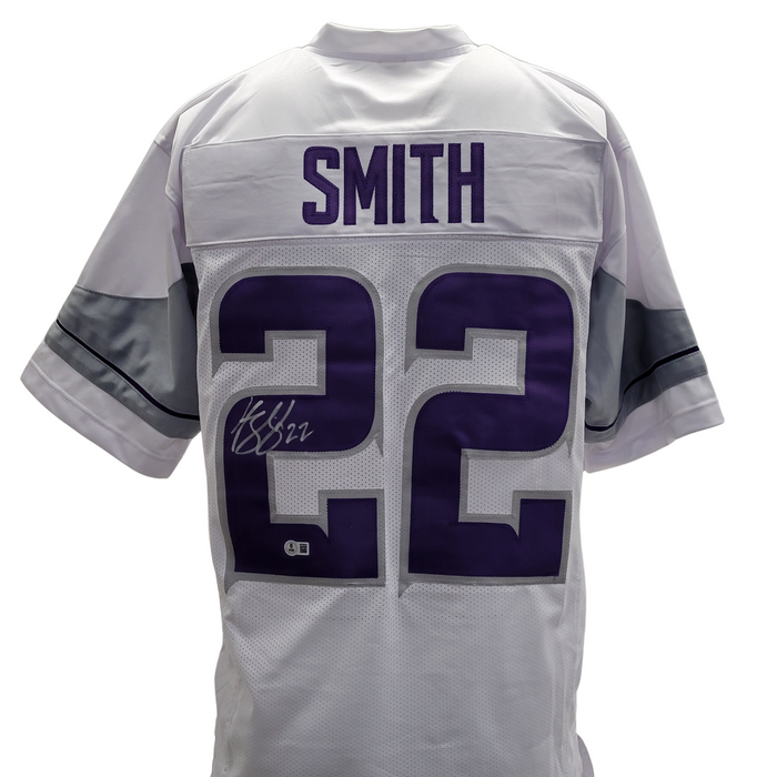 Harrison Smith Signed Whiteout Player Football Jersey