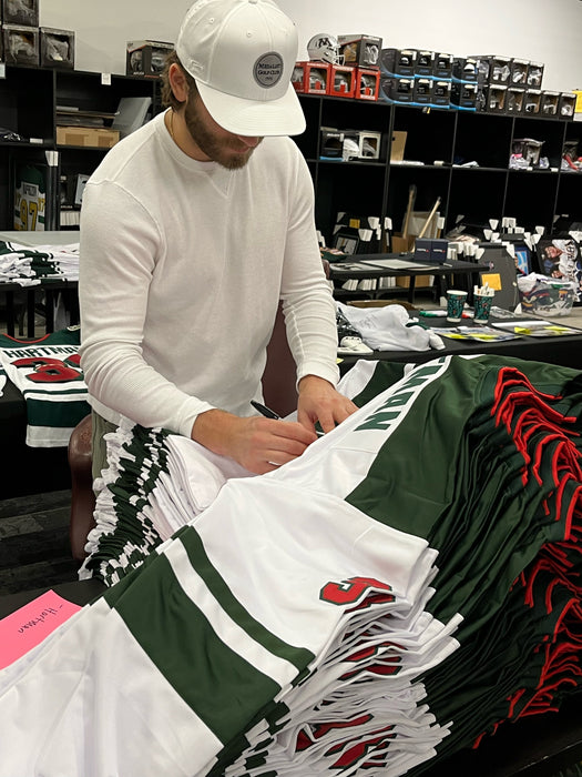 Ryan Hartman Signed White Player Hockey Jersey