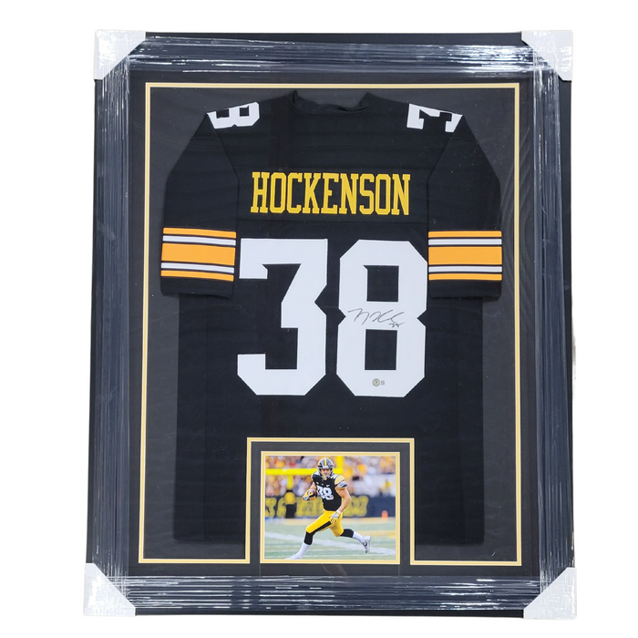 TJ Hockenson Signed & Professionally Framed Player College Football Jersey