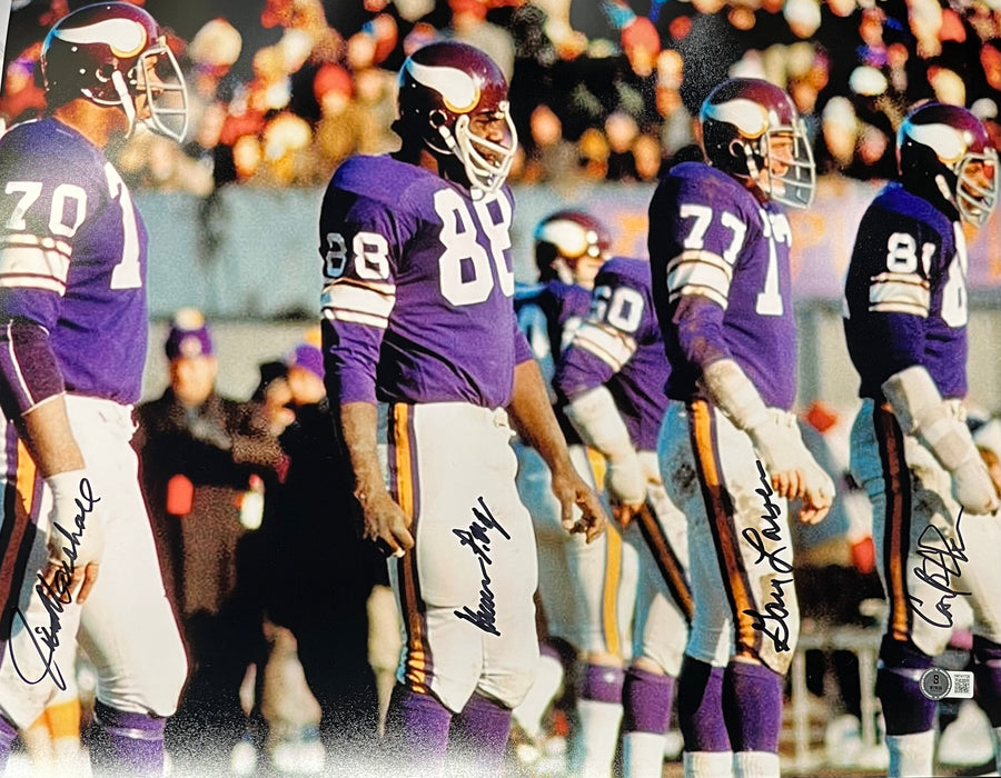 Purple People Eaters 'Side View' Signed 16x20 Photo #5