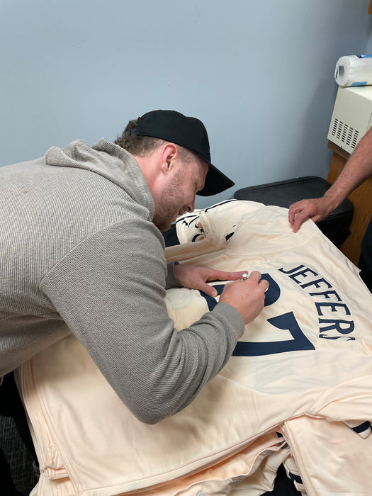 Ryan Jeffers Signed Player Cream Baseball Jersey
