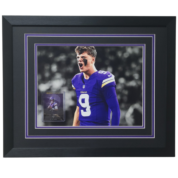 JJ McCarthy Professionally Framed 11x14 Tribute Card Display