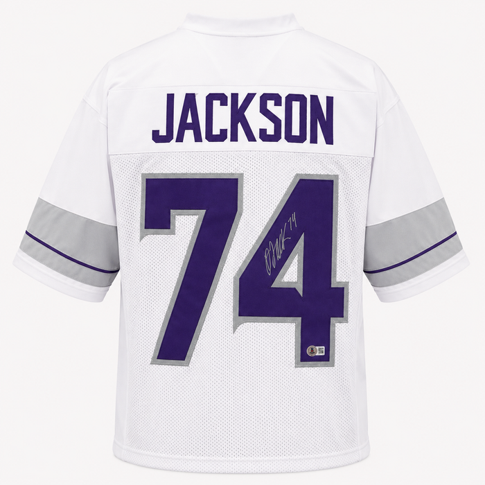 Donovan Jackson Signed Whiteout Player Football Jersey