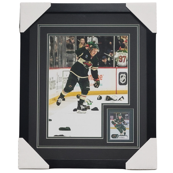 Kirill Kaprizov 'Hat Trick' Professionally Framed 11x14 Rookie Card Display #5