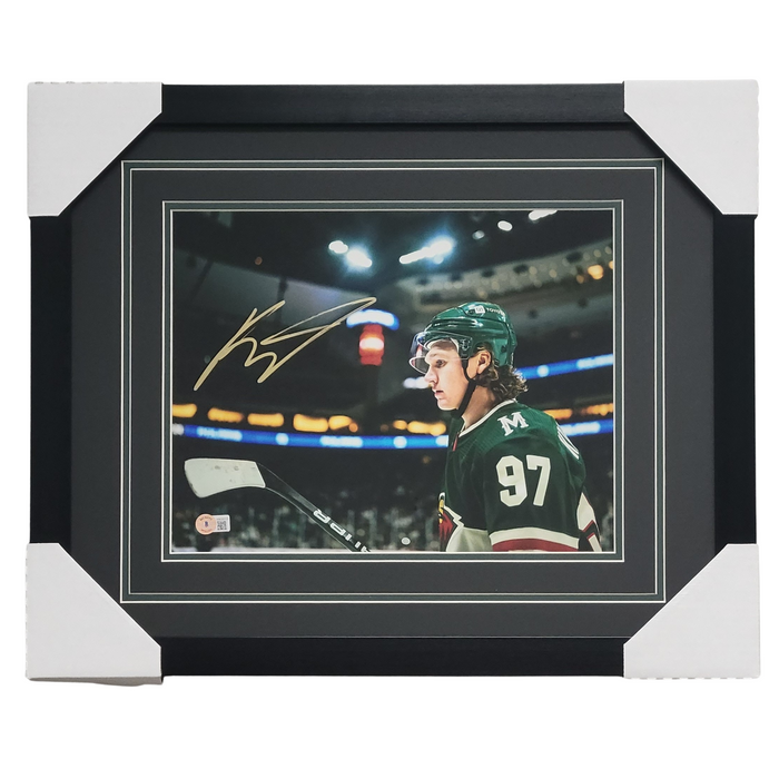 Kirill Kaprizov Green Jersey, Gold Ink, Signed & Professionally Framed 11x14 Photo #5