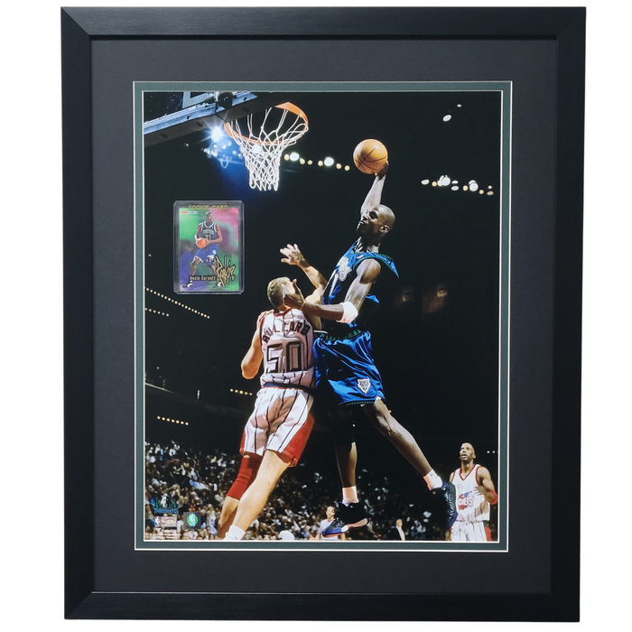 Kevin Garnett Professionally Framed 16x20 Rookie Card Display