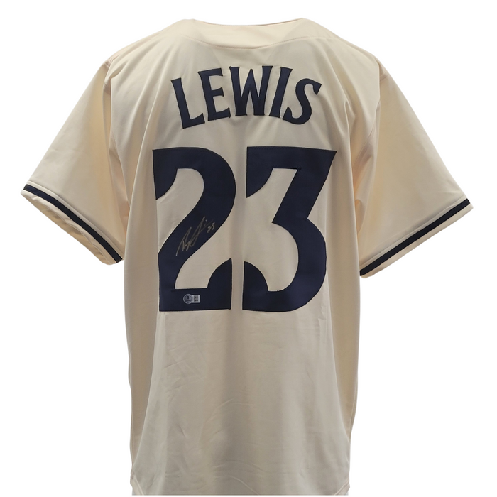 Royce Lewis Signed Player Cream Baseball Jersey