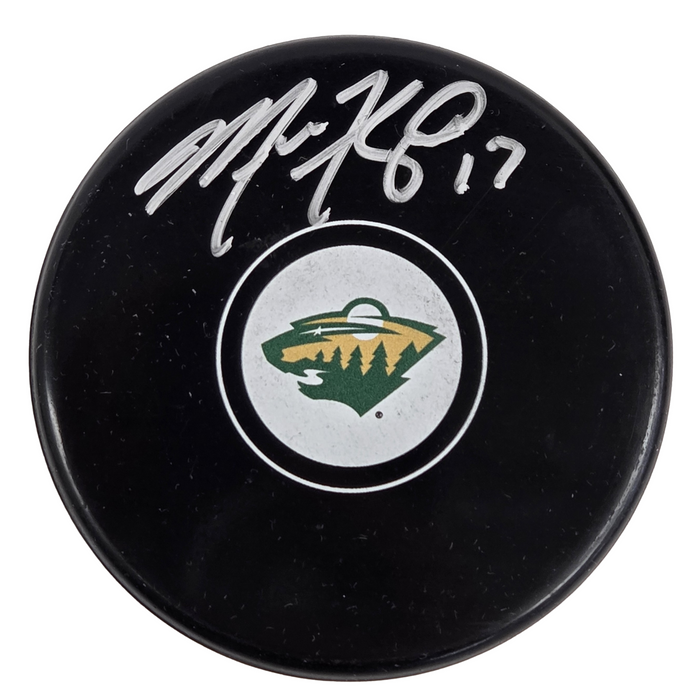 Marcus Foligno Signed Puck