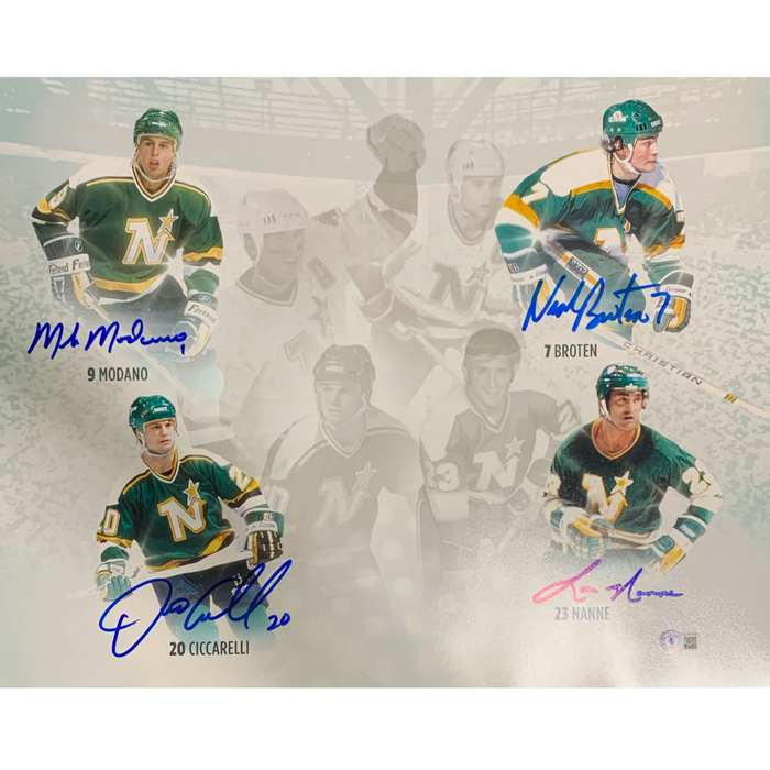 North Stars Legends Signed 16x20 Photo