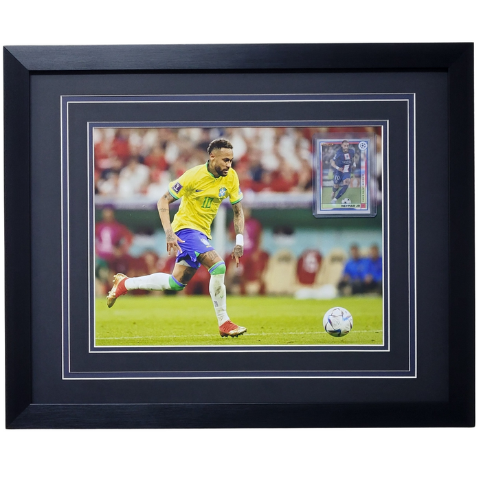 Neymar Jr Professionally Framed 11x14 Card Display