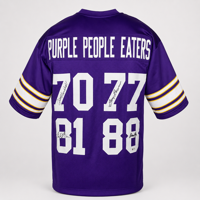 Purple People Eaters Signed Purple Player Football Jersey