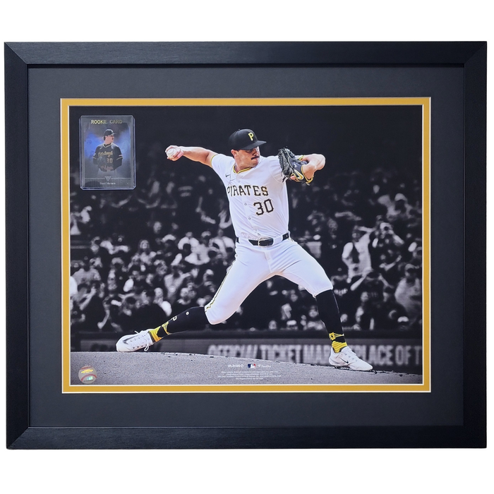 Paul Skenes Professionally Framed 16x20 Tribute Card Display