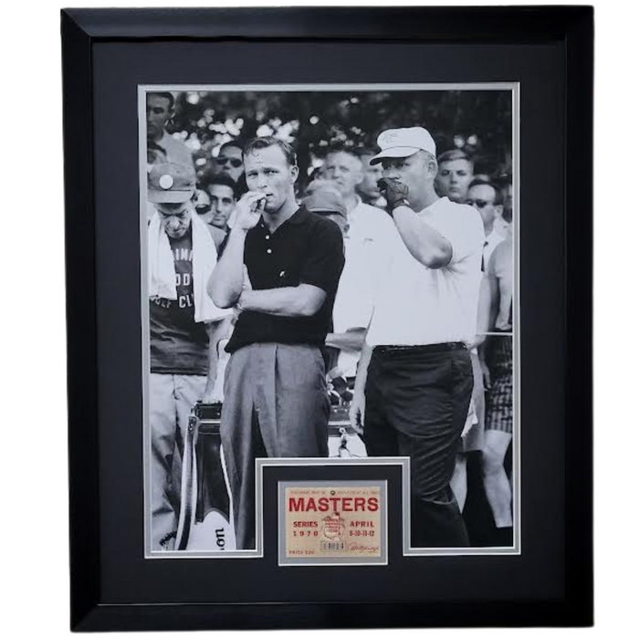 Jack Nicklaus & Arnold Palmer Professionally Framed 16x20 Replica Ticket Display