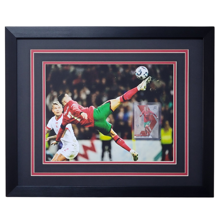 Cristiano Ronaldo Professionally Framed 11x14 Card Display