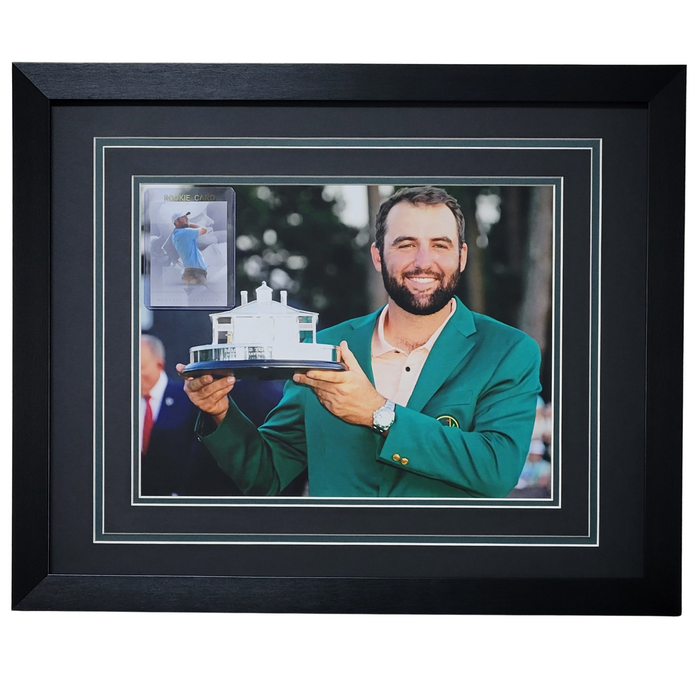 Scottie Scheffler Professionally Framed 11x14 Tribute Card Display