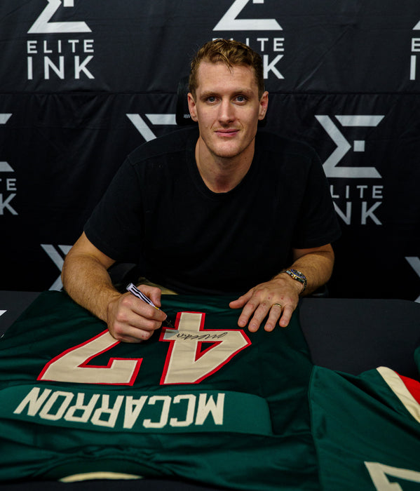 Michael McCarron Signed Green Player Hockey Jersey