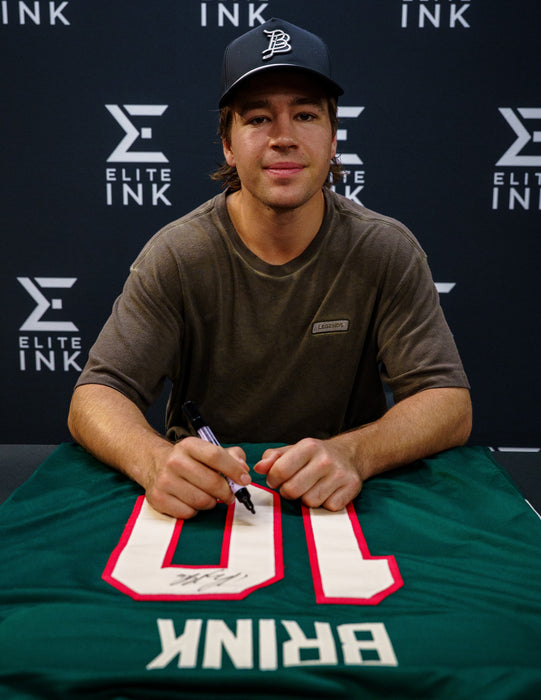 Bobby Brink Signed Green Player Hockey Jersey