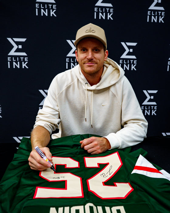 Jonas Brodin Signed Green Player Hockey Jersey