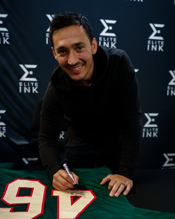 Jared Spurgeon Signed Green Player Hockey Jersey