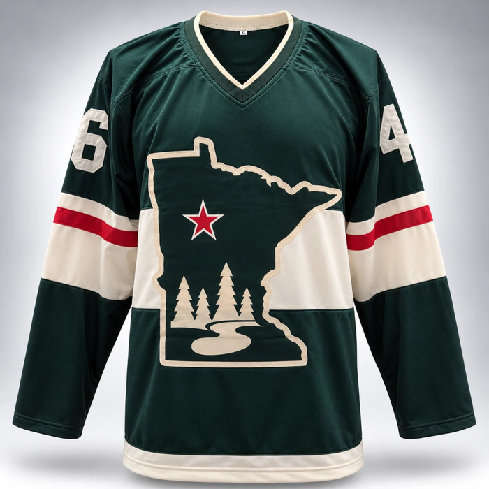Jared Spurgeon Signed Green Player Hockey Jersey
