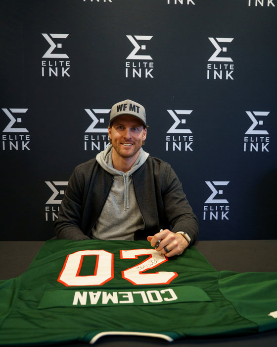 Blake Coleman Signed Green Player Hockey Jersey