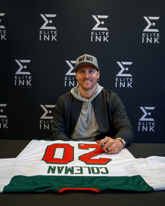 Blake Coleman Signed White Player Hockey Jersey