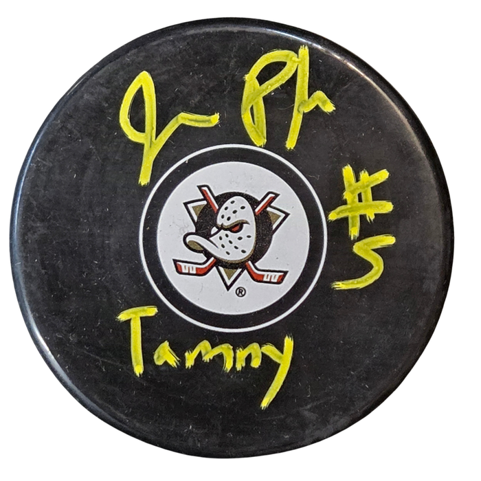 Jane Plank 'Tammy Duncan' Mighty Ducks Signed Puck