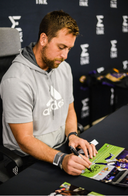 Adam Thielen Signed Running 11x14 Photo