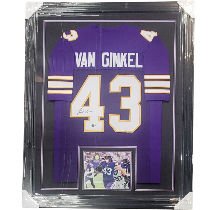 Andrew Van Ginkel Signed & Professionally Framed Player Purple Throwback Football Jersey