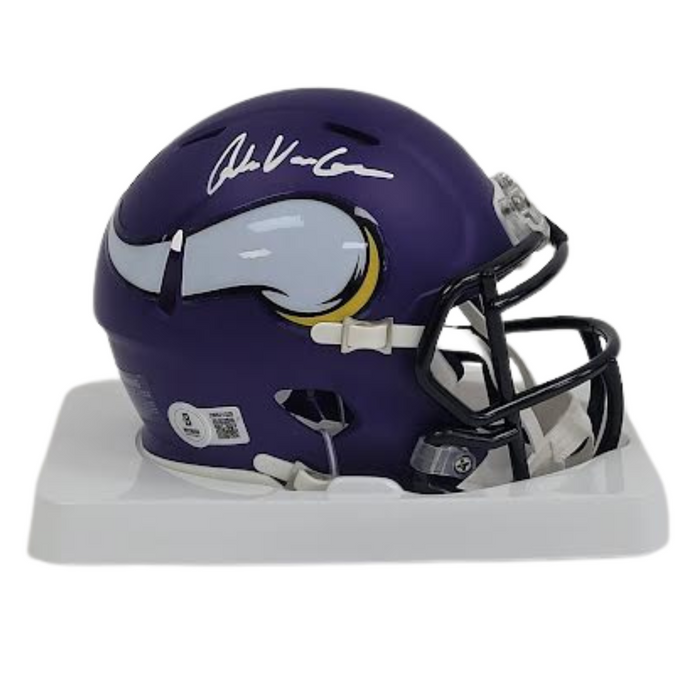 Andrew Van Ginkel Signed Vikings Replica Mini Helmet