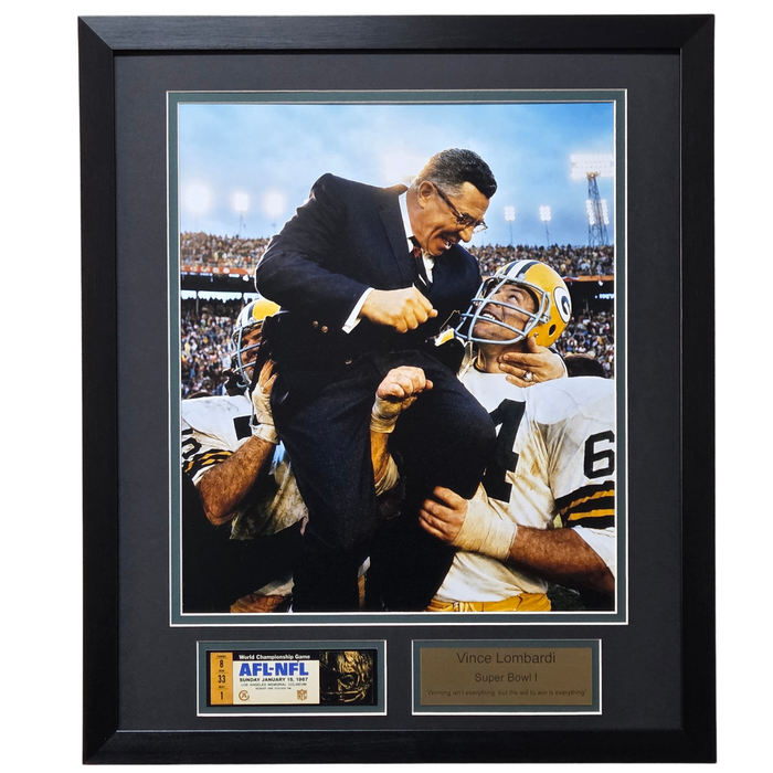 Vince Lombardi Professionally Framed 16x20 Display